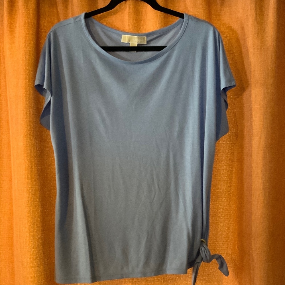 Michael Kors blue top, Size L